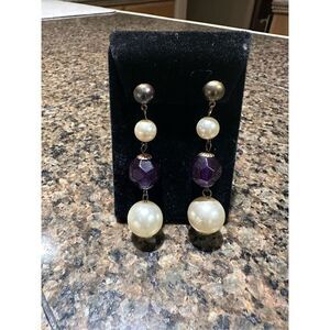 Vintage pierced earrings